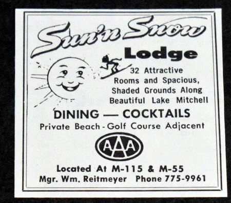Sun n Snow Motel - Vintage Ad
